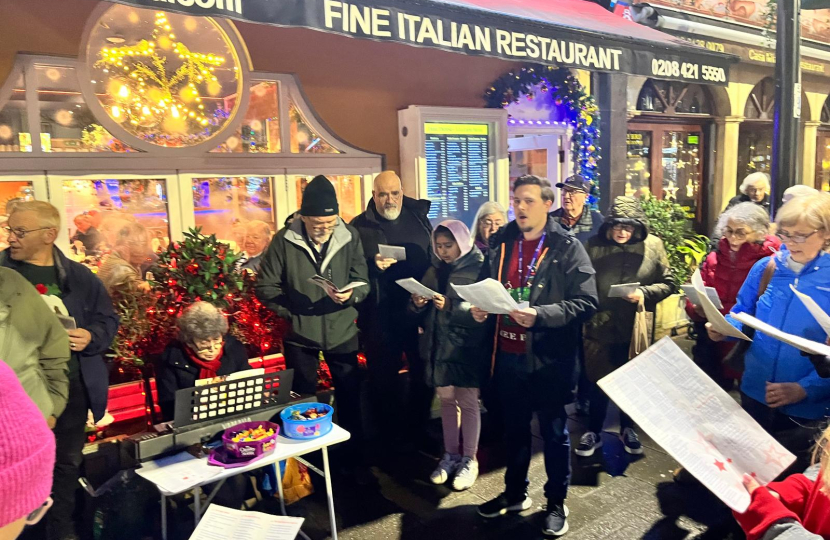 Cllr. Matthew carol singing